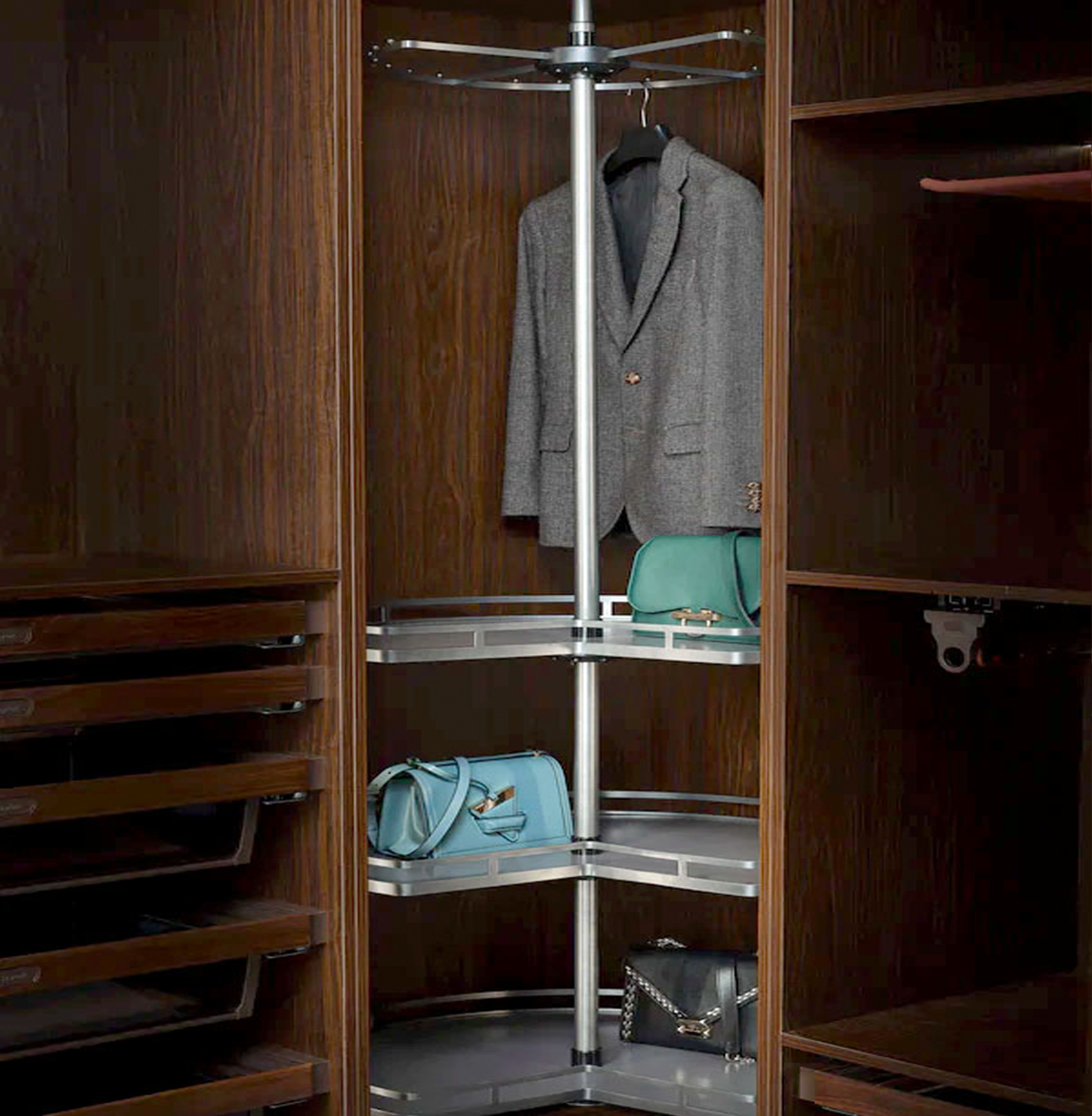 4 Level Rotating Closet Rack